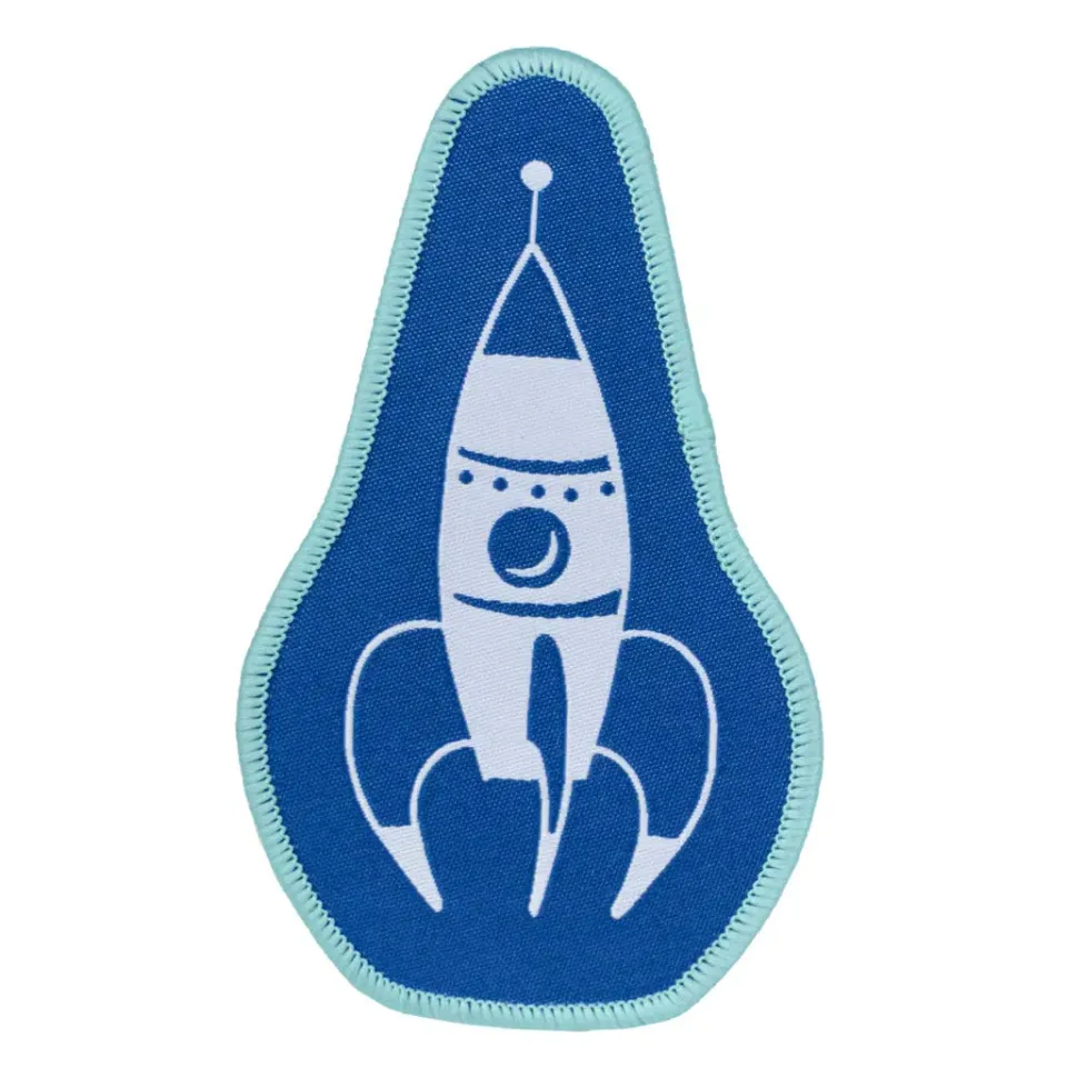 Renaissance Ribbon 3,2,1 Blastoff Blue Rocket Aufnäher 61x106mm zum Aufbügeln