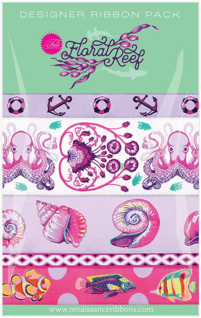 Renaissance Ribbon Floral Reef Bänder Set 5x1 Yard