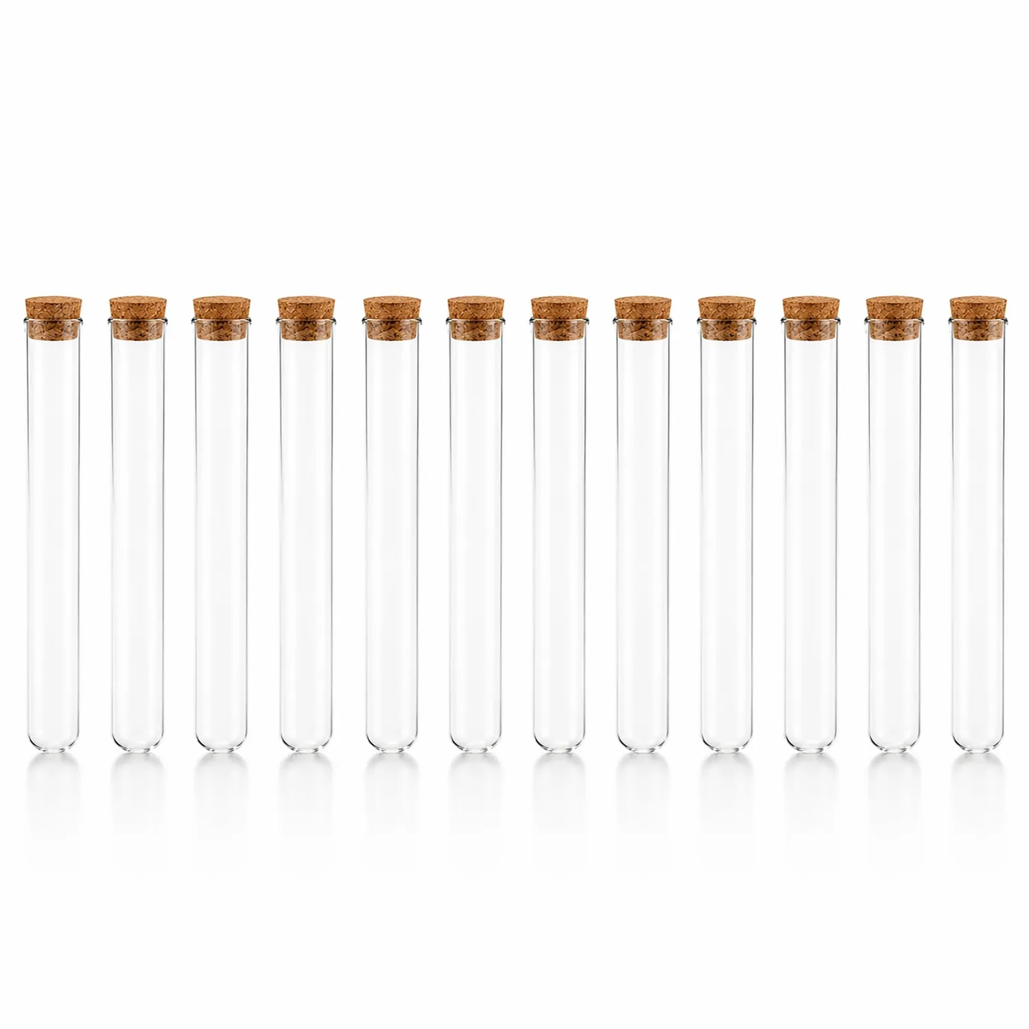 Creativery Reagenzgläser mit Korken klar 35ml 12 Stück