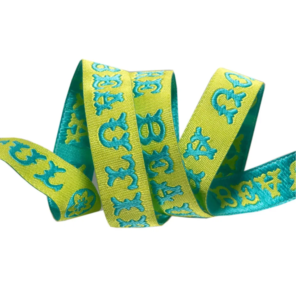 Renaissance Ribbon YOU ARE BEAUTIFUL Jacquardband 16mm 1 Yard Türkis