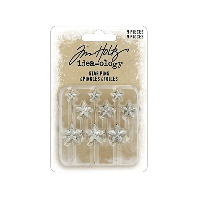 Idea-ology Tim Holtz Star Pins Anstecknadeln Stern