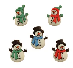 Buttons Galore Snowman Bundle Schneemannknöpfe 50 Stück waschbar