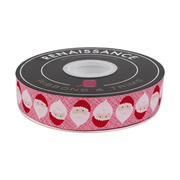 Renaissance Ribbon Gingerbread Hip Santa Webband 32mm 1 Yard