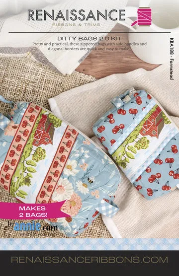 Renaissance Ribbon Ditty Bags 2.0 Nähset 2 Taschen