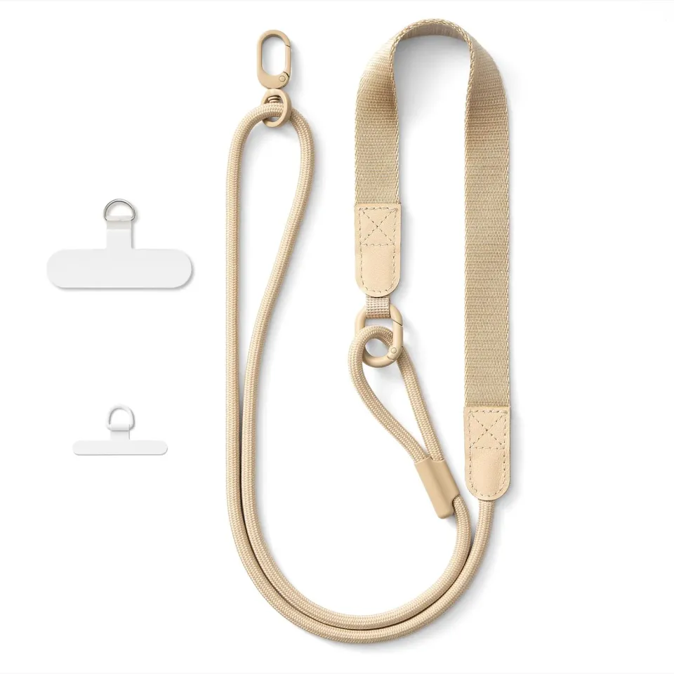 MORSUNBELA Handykette Universal Handyband beige verstellbar