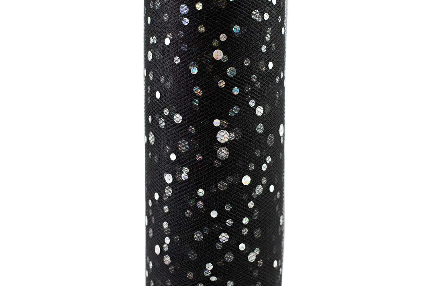Creativery Glitzer Punkte Tüllband 15cm x 9m Pailletten