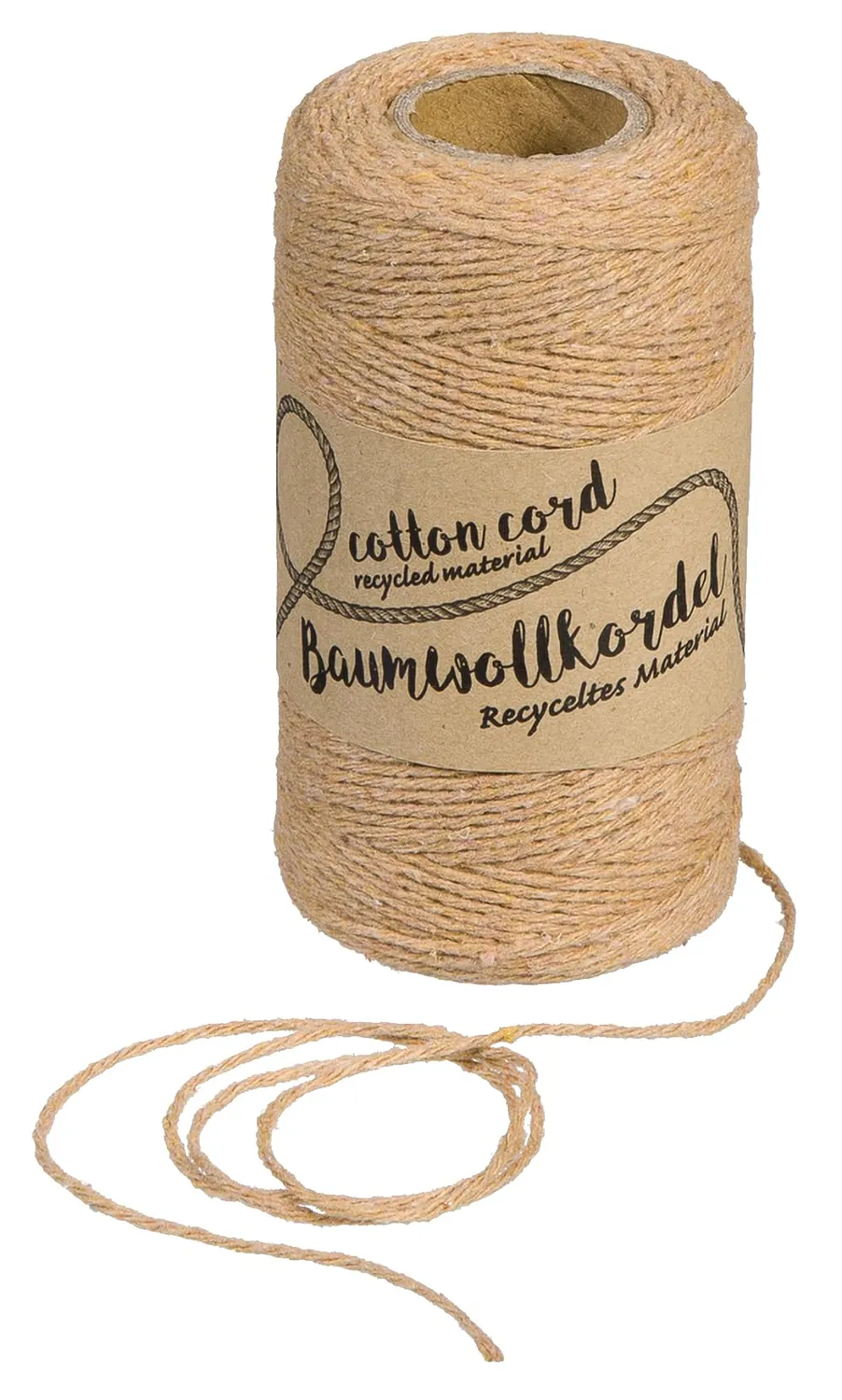 Halbach Baumwollgarn 1mm x 220m recycelt