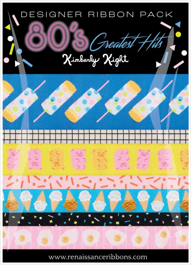 Renaissance Ribbon 80's Greatest Hits Designer Pack 7 Bänder Retro