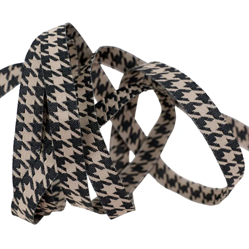 Renaissance Ribbon Home Sweet Haunt Hounds Tooth Webband 10 mm 1 Yard