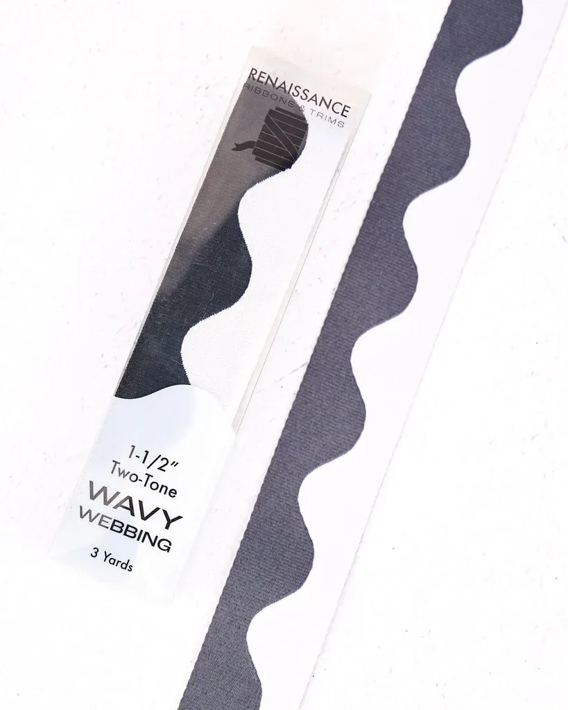 Renaissance Ribbon Wavy Webbing Gurtband Nylon