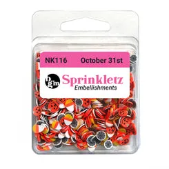 Buttons Galore Sprinkletz October 31st Streuteile 12 g