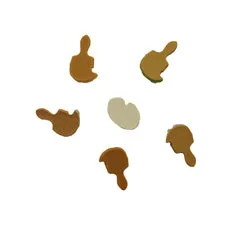 Buttons Galore Flatbackz Artist Flatbacks 6-tlg Pinsel Palette