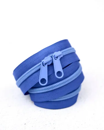 Renaissance Ribbon Blue Bolt Taschen-Reißverschluss Nr.5 blau