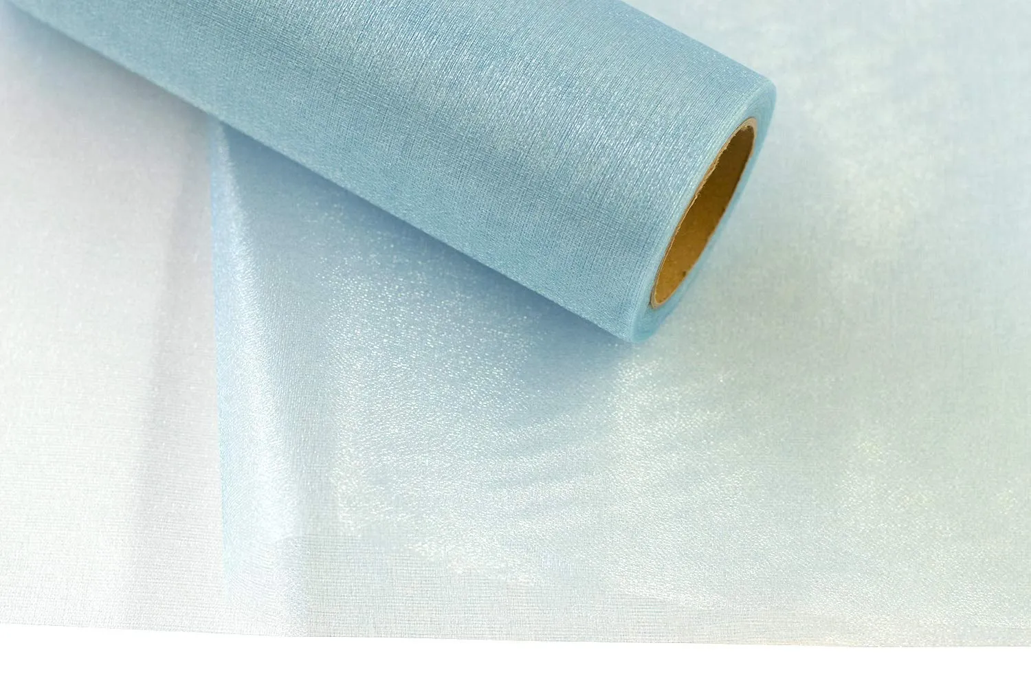 Creativery Snow Organza Rolle 36 cm x 9 m
