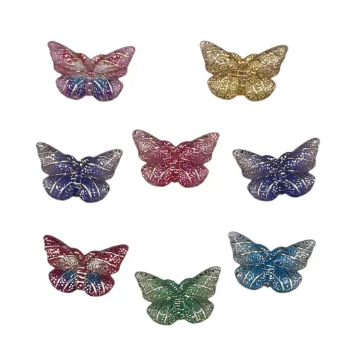 Buttons Galore Flatbackz Butterfly Cabochons 8 Stück