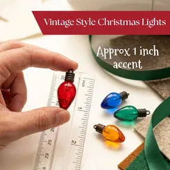 Buttons Galore Old Fashioned Christmas Lights Knöpfe 50 Stück transparent