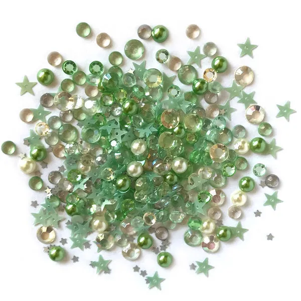 Buttons Galore Sparkletz Winters Evergreen Schmucksteine 10 g