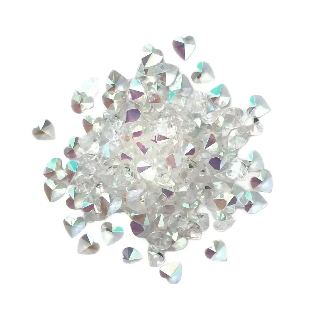 Buttons Galore Sparkletz Crystal Hearts Bastelsteine 6 g irisierend