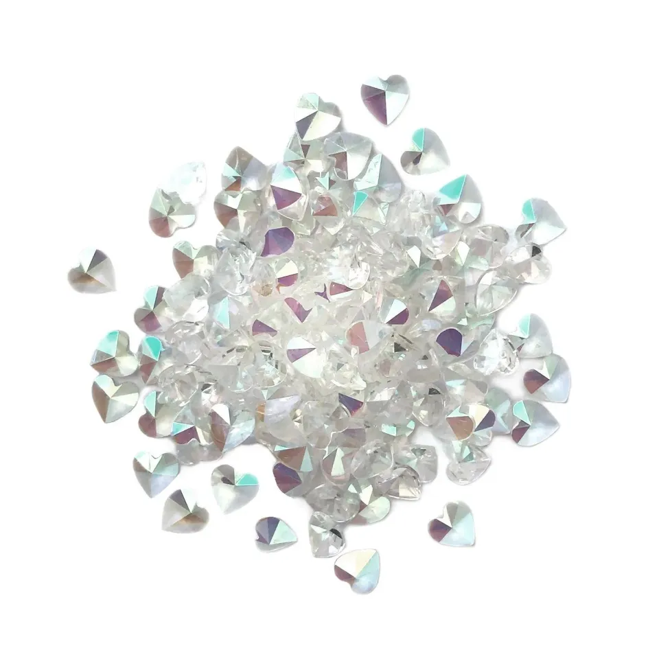 Buttons Galore Sparkletz Crystal Hearts Bastelsteine 6 g irisierend