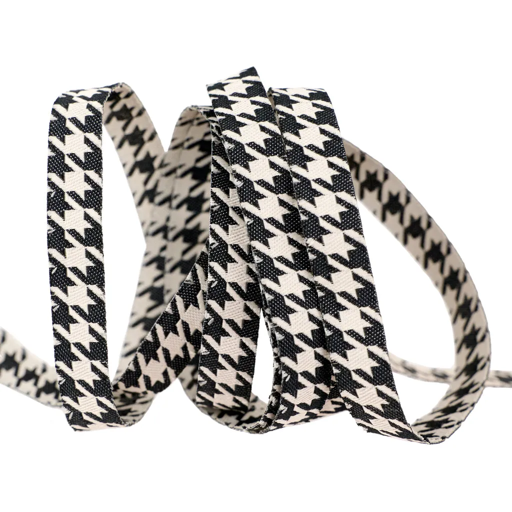 Renaissance Ribbon Home Sweet Haunt Hounds Tooth Webband 10 mm 1 Yard