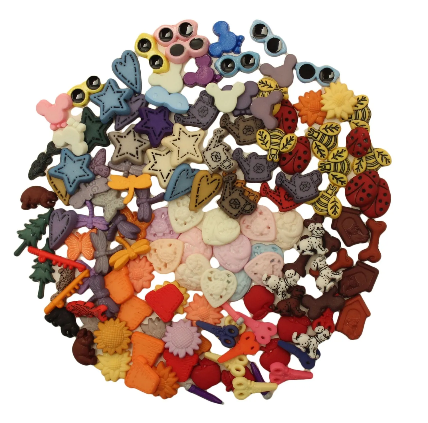 Buttons Galore Mini Flat Backs Knöpfe 6-13mm 500 Stk