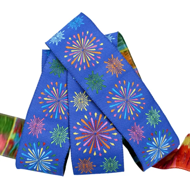 Renaissance Ribbon Wings of Wonder Fiesta Band Royal Blue 1 1/4 Zoll 1 Yard