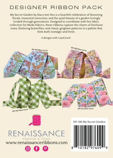 Renaissance Ribbon My Secret Garden Designer Pack Band 4x1 Yard