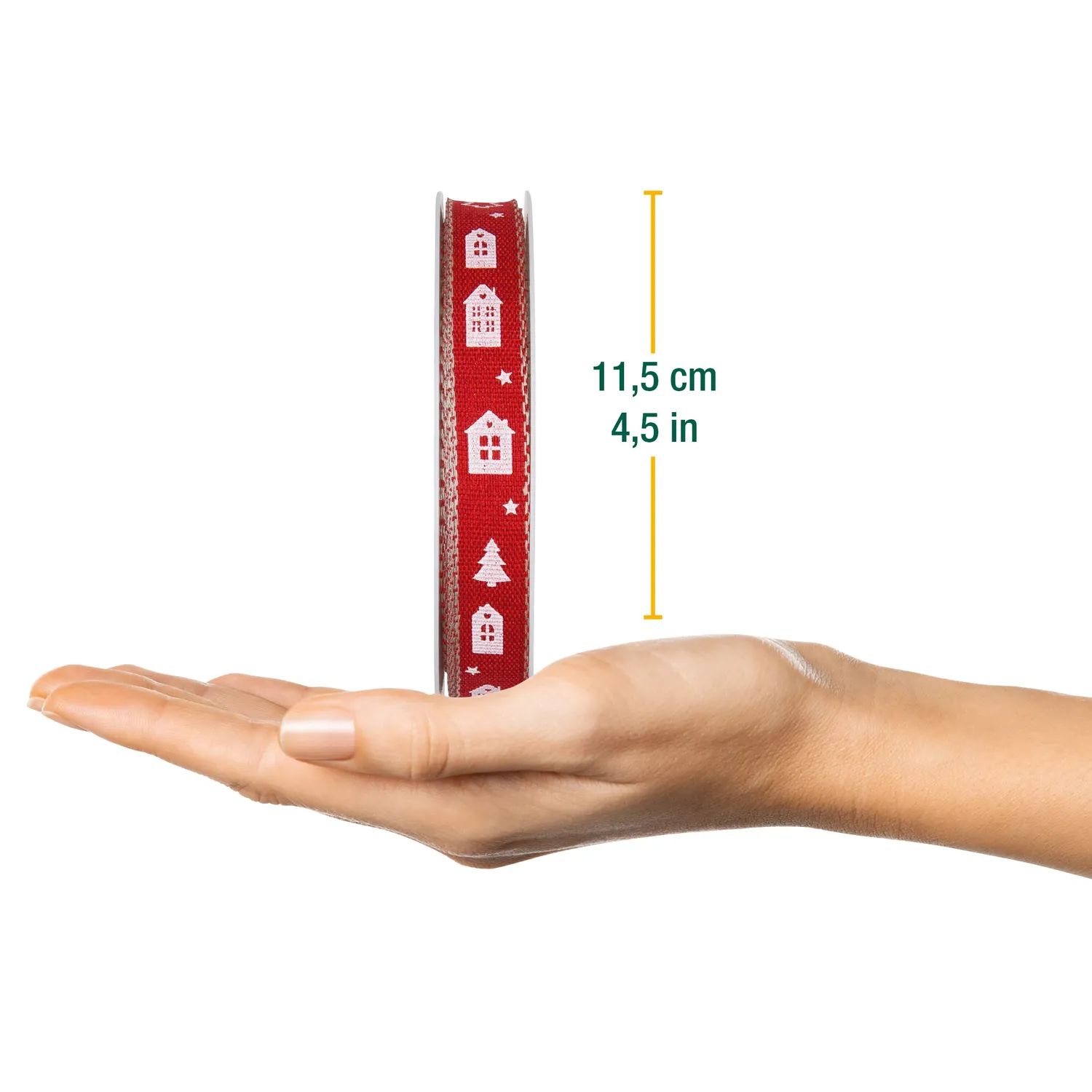 Halbach Geschenkband Bäume Häuser 15 mm 20 m