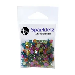 Buttons Galore Sparkletz Rainbow Bastelstreu 10 g bunt