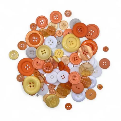 Buttons Galore Halloween Nähknöpfe 6 oz orange sortiert