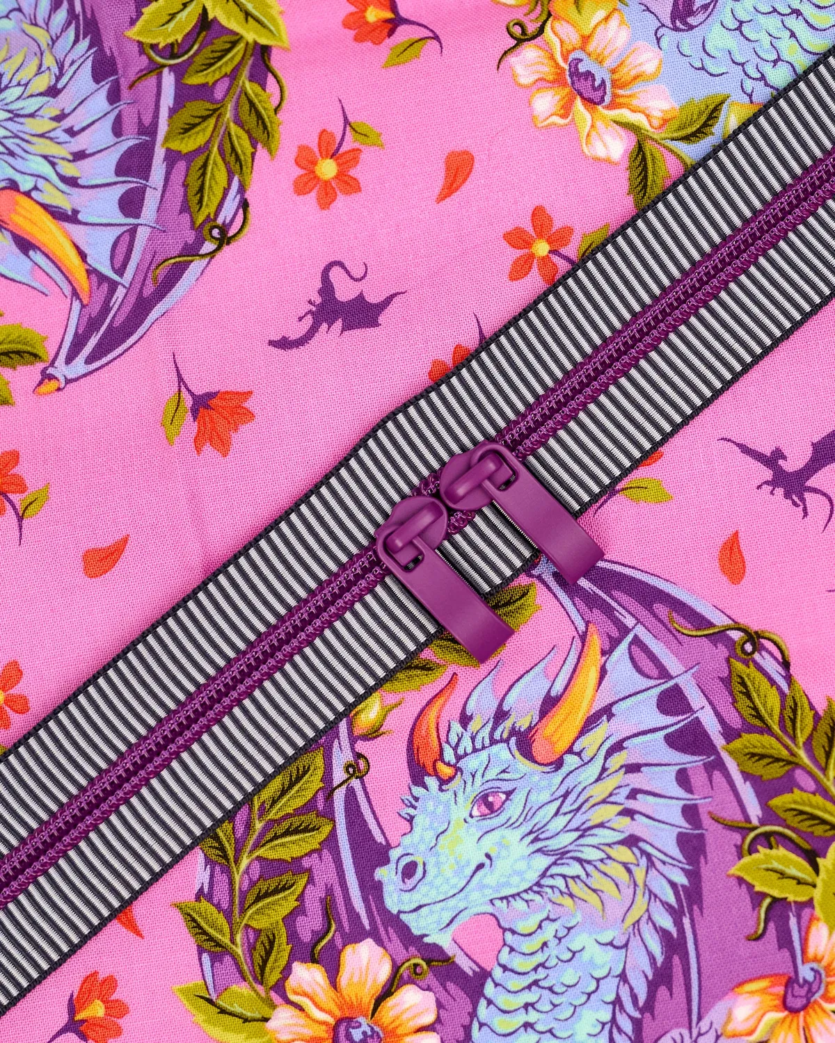 Renaissance Ribbon Purple Reign Handtaschen-Reißverschluss