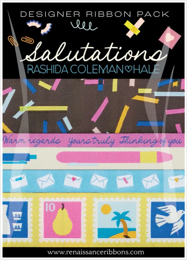 Renaissance Ribbon Salutations Designer Pack Schleifenband 5x1 Yard Set