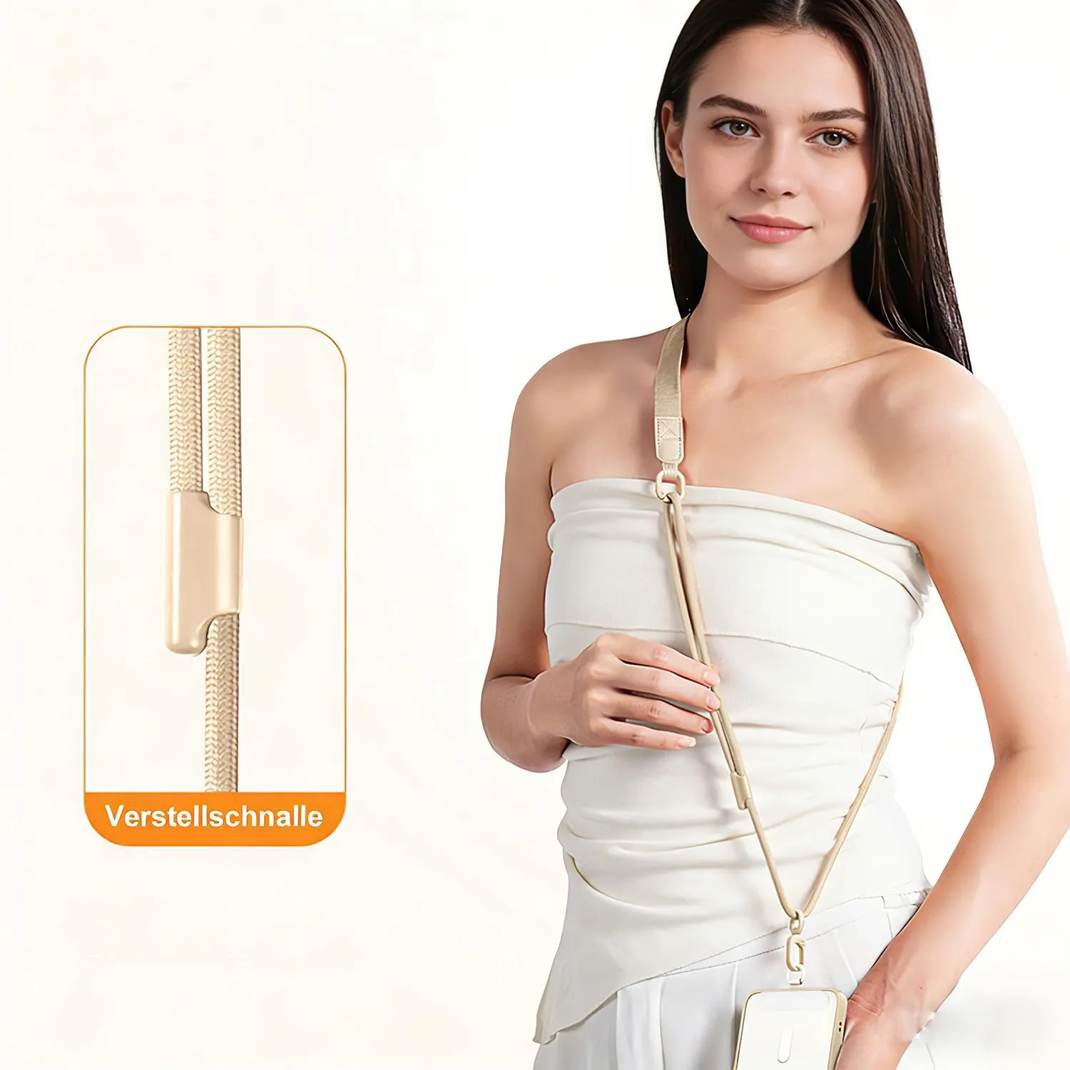 MORSUNBELA Handykette Universal verstellbar