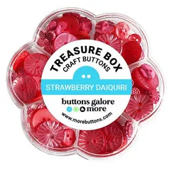 Buttons Galore Strawberry Daiquiri Nähknöpfe 100 Stück Rot