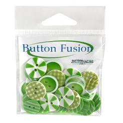 Buttons Galore Limelite Nähknöpfe 20 Stück limettengrün