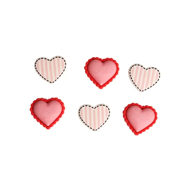 Buttons Galore With Love Bastelknöpfe Herzen 3D