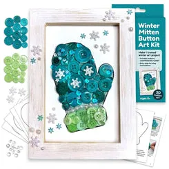Buttons Galore Mitten Frame Bastelset Handschuh-Bilderrahmen 13x18