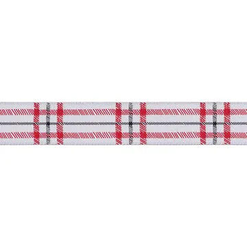 Renaissance Ribbon Gingerbread Christmas Plaid Webband 22mm 1 Yard karo