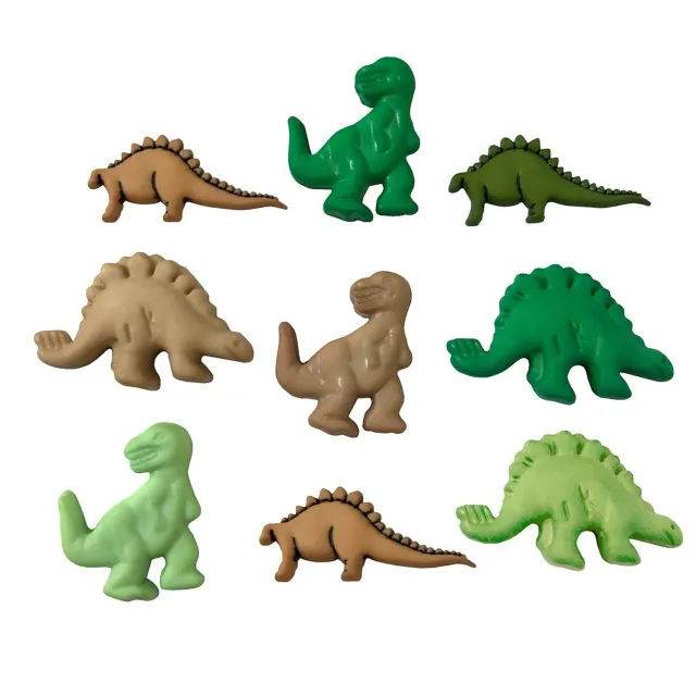 Buttons Galore Childhood Dinosaurs Bastelknöpfe 9 Stück waschbar