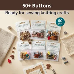 Buttons Galore Pets Group Nähknöpfe 50 Stück waschbar