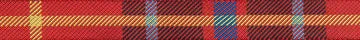 Renaissance Ribbon Red Woven Plaid Webband 1 Yard gewebt