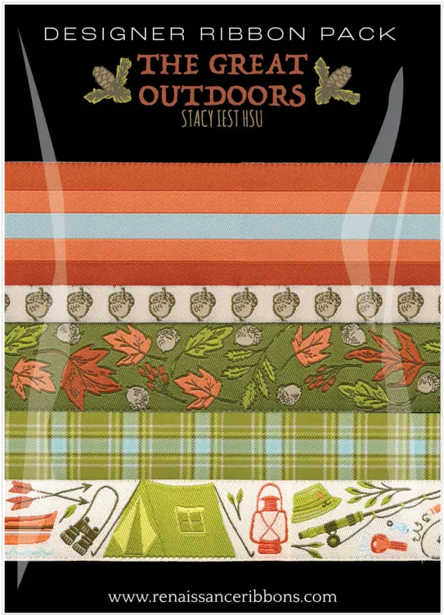 Renaissance Ribbon The Great Outdoors Autumn Jacquardband Set 5 Yards