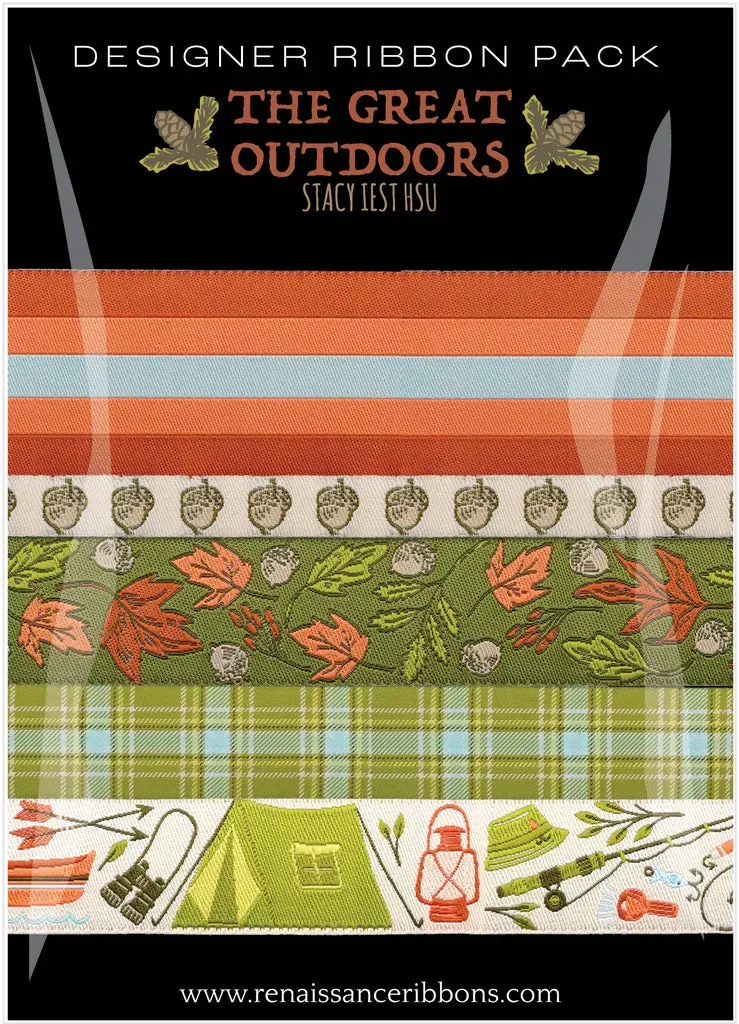 Renaissance Ribbon The Great Outdoors Autumn Jacquardband Set 5 Yards