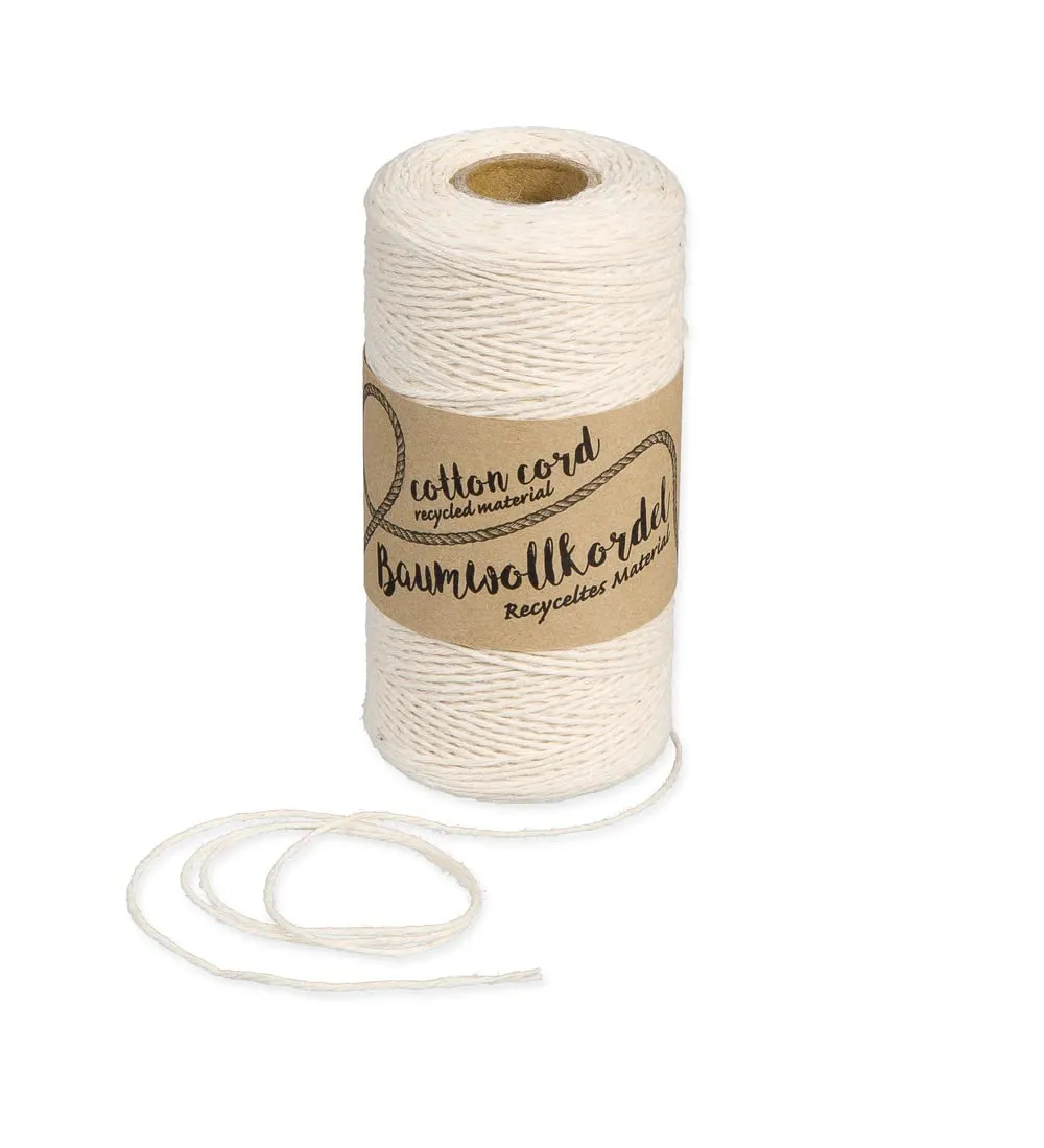 Halbach Baumwollgarn 1mm x 220m recycelt