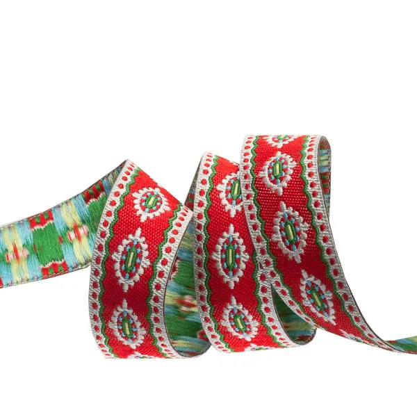 Renaissance Ribbon Holiday Motif Band 5/8 Zoll 1 Yard