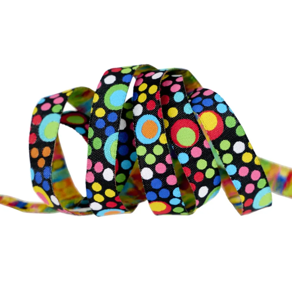 Renaissance Ribbon Soda Pop Bubbles Webband 1 Yard schwarz