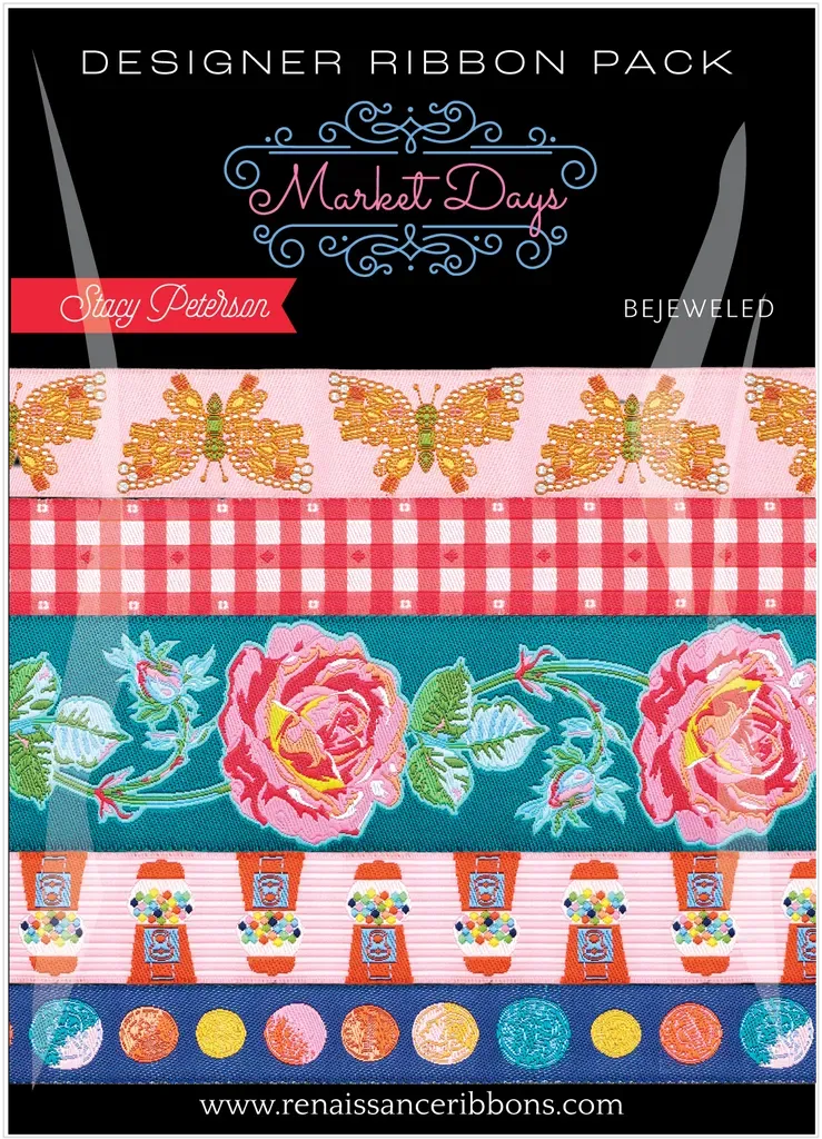 Renaissance Ribbon Market Days Designer Pack Schmuckband-Set 5x1 Yard