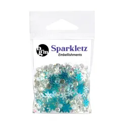 Buttons Galore Sparkletz Icicles Streumix 10 g eisblau