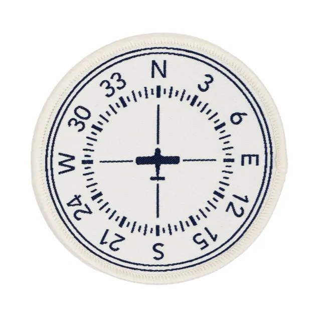 Renaissance Ribbon High Flight Magnetic Compass Aufnäher 76mm